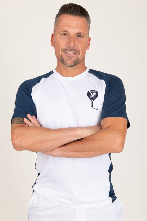 blue with white pack